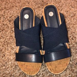 BOGO 💛Navy blue wedges